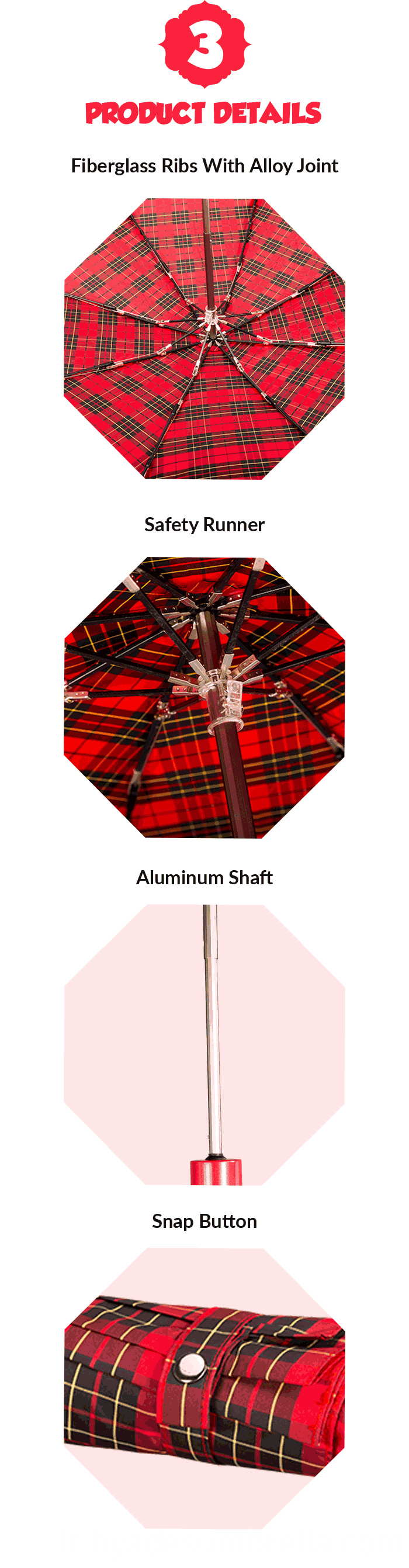 Parapluie fait sur commande Made To Order Umbrella